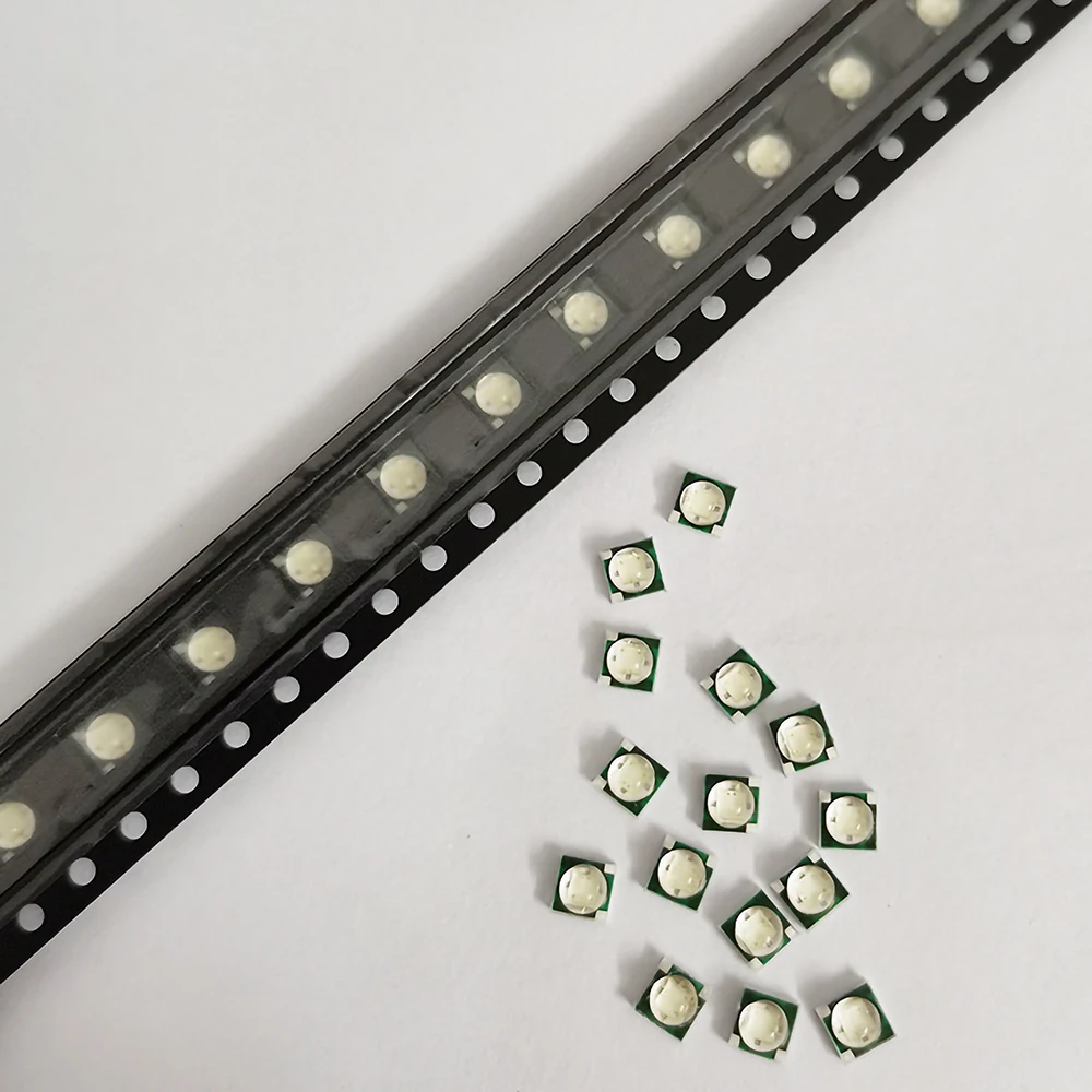 10 PCS High Power LED Lamp Bead 3W 3535 Green Light 520nm-530nm 42mil Chip Ceramic Lamp Bead Light Source