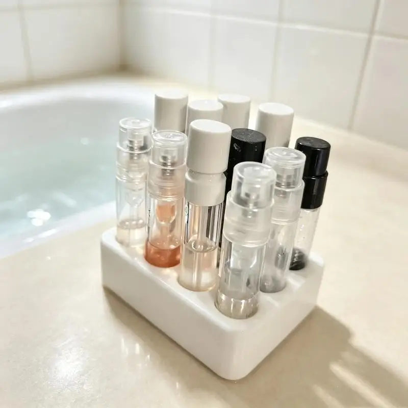 1Pcs Cosmetic Storage Rack Perfume Sample Display Tray For 10mm Mini Perfume Bottle Sample Storage Box