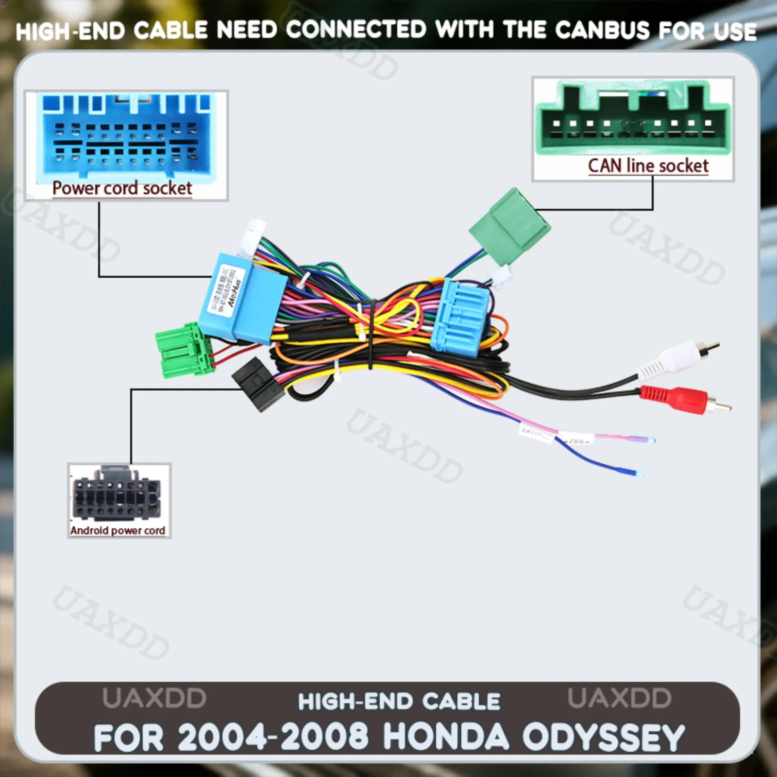 Car Wire Electric FOR Honda 2004-2008 2015-2018 Odyssey 2012-2015 Elysion 2008-2013 Accord Line 2 Din CD Cable HIGH-END Current