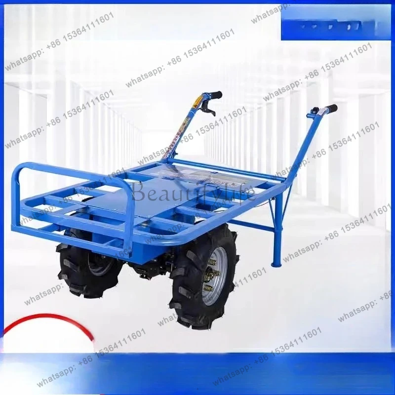 X4 two-wheel electric agricultural two-wheel hill climbing hand push mountain orchard transportation trolley