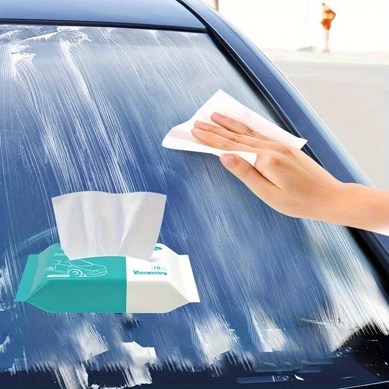 Easily Remove Oil Film From Car Glass Disposable Wipes Sterilize The Windshield Without Cleaning It