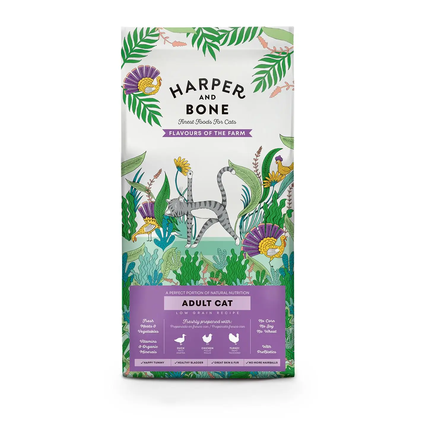 Harper & Bone Cat ADULT Flavours Farm 2kg - Pienso de Gato Adulto