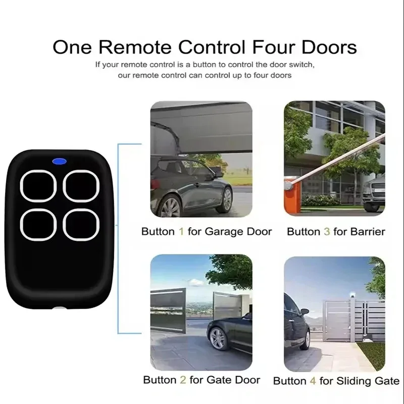 Universal Remote Controller 280MHz-868MHz Multi frequency Self-copying Garage Gate Opener Fixed Code Command Cloner Automation