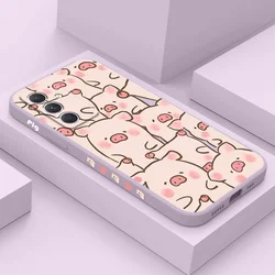 Cute Pink Pig Phone Case For Samsung A56 A54 A36 A34 A26 A24 A17 A16 A14 A55 A35 A25 A15 A07 A06 A05 A05S A04 A04S A04E 4G 5G