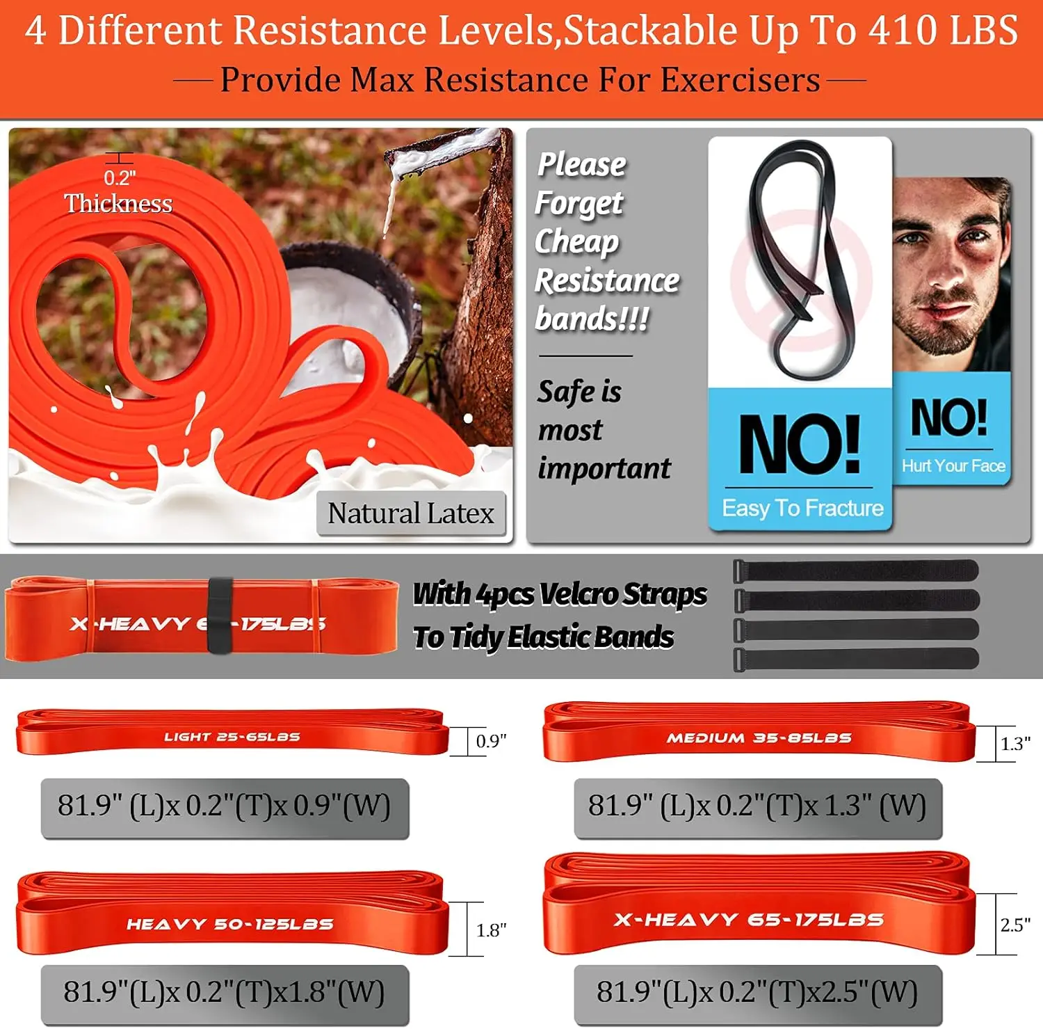 Heavy-Duty Resistance Band Bar Set 5
