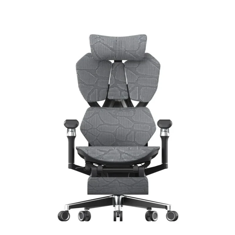 

Height adjustable gas lift new pull gaming computer ergonomic chair pu mesh gaming chair with footrest