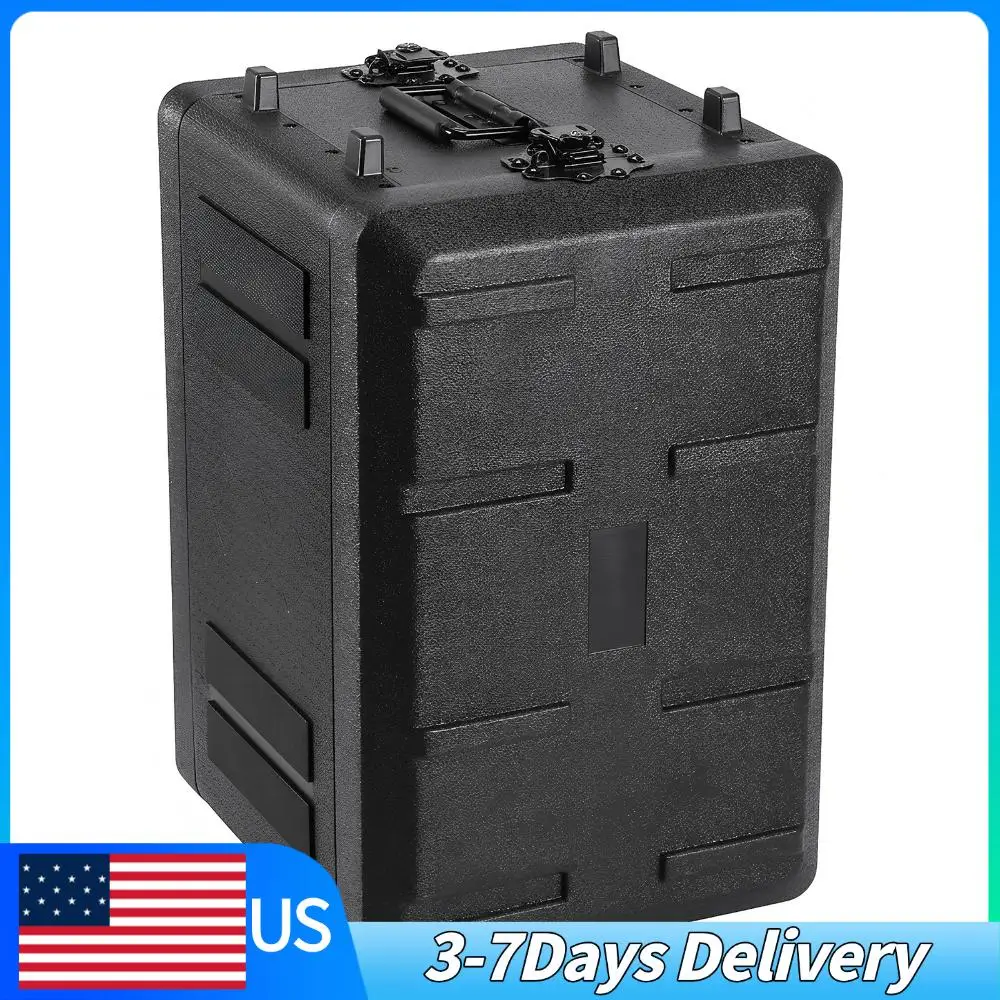 PE Plastic Audio Amplifier Organizer Waterproof Amplifier Sequencer Box Shock Resistant for Stage Lighting Control Equipment