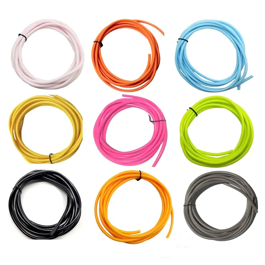 5mm DIAMETER 3 ~3.5 meters PVC  jump skip rope spare parts backup accessories with clamps or stopper DIY replacement repair cord