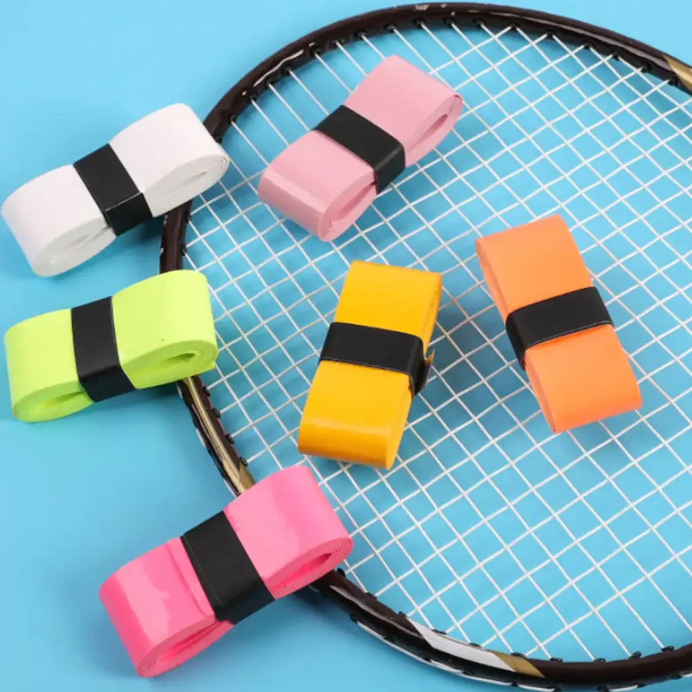 Anti-Slip Sticky Tennis Racket Over Grip Tape, Sweatband Acessório, Absorção de Choque, Sweatband, 110x2.5cm, 5Pcs