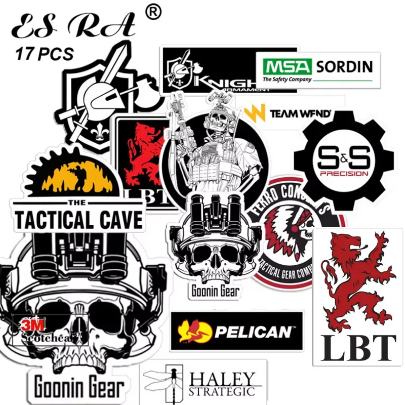 

Наборы автомобильных наклеек, тактические Pegatinas, 17 шт./компл., наклейки для ноутбука, водостойкие виниловые наклейки для автомобиля, чемодана, бутылки, журнал, украшение, подарок