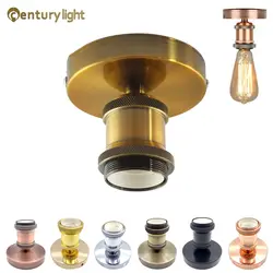 Vintage teto parafuso LED luz titular da lâmpada, soquete da lâmpada, E27 Bulb Base, E26, lâmpada retro, decoração de casa