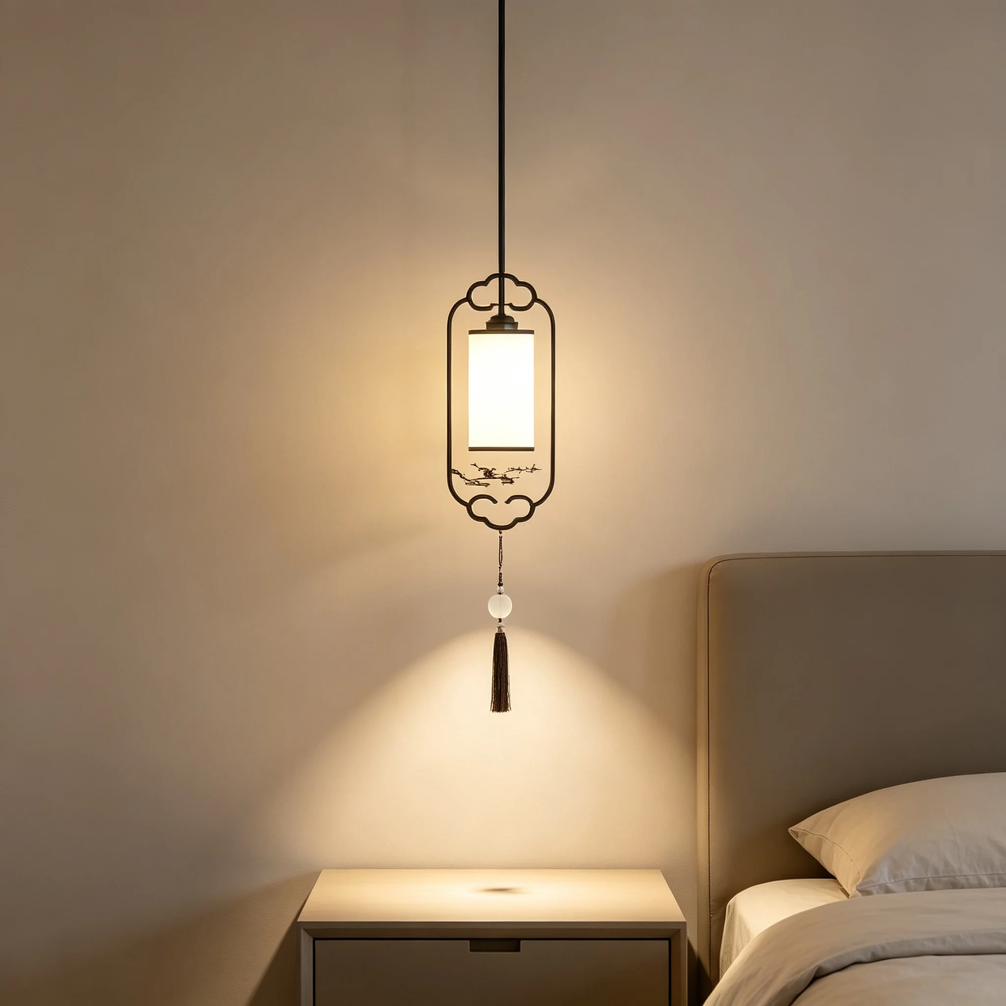 New Chinese Style Copper Art Wall Lamps Bedroom Beside Light Fixture Living Room Decor Led Illumination Modern Carving Lights