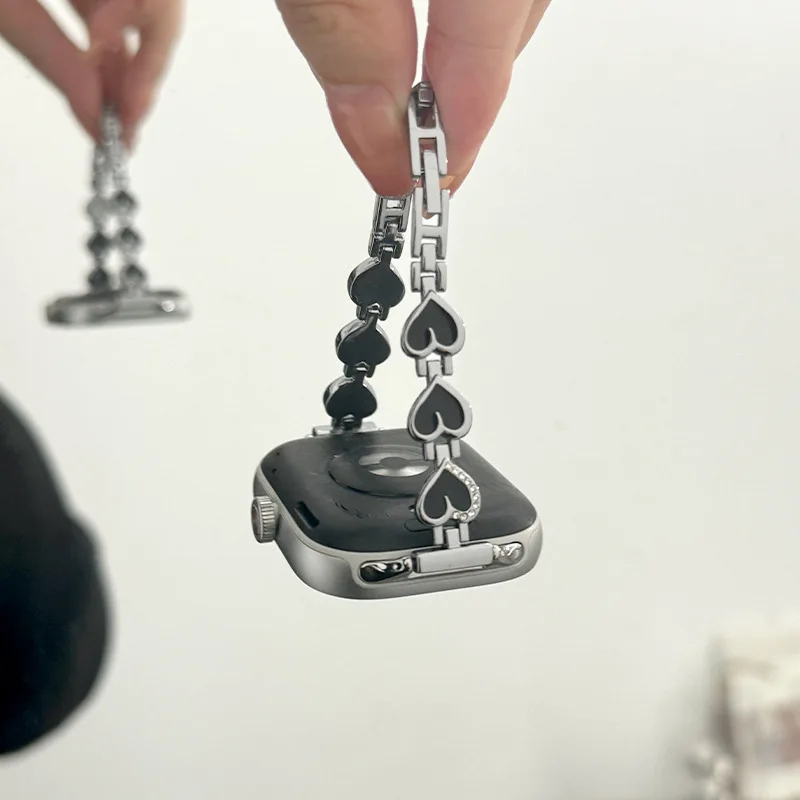 سوار ساعة رياضي من الفولاذ المقاوم للصدأ للرجال والنساء ، حزام معدني لساعة ريدمي 4 ، سوار كوريا ، سوار شاومي 8 برو ، سوار معصم