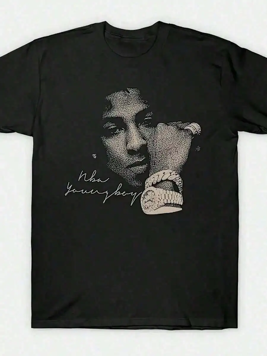 

Рубашки из процентного хлопка с графическим рисунком Hombre Y2k, мужские футболки большого размераYoungboy Never Broke Again, рубашка для молодых мальчиков