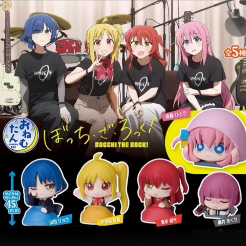 Original Bocchi The Rock Anime Figure Hitori Gotoh Sleep Style Gashapon Creative Character Toys Collectible Model Gift In Stock
