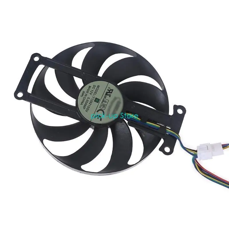 

Q5WA 2PCS 88mm Graphics Card Cooling VGA Fan T129215SU 4Pin 12V 0.5A Cooler Fan