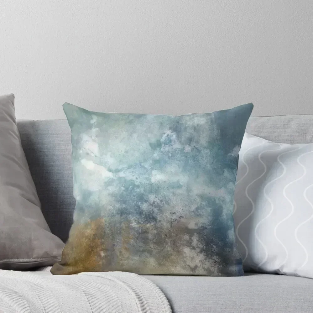 

Abstract Texture Blue and Gold Throw Pillow Decorative Cushions For Living Room Covers For Sofas Cusions Cover pillow