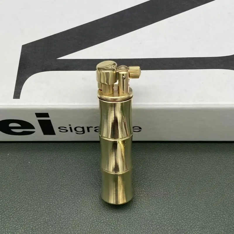 2026 New Brass Lifting Arm Integrated Kerosiene Retro Side-sliding Grinding Wheel Lighter Is The First Choice for Gift Giving