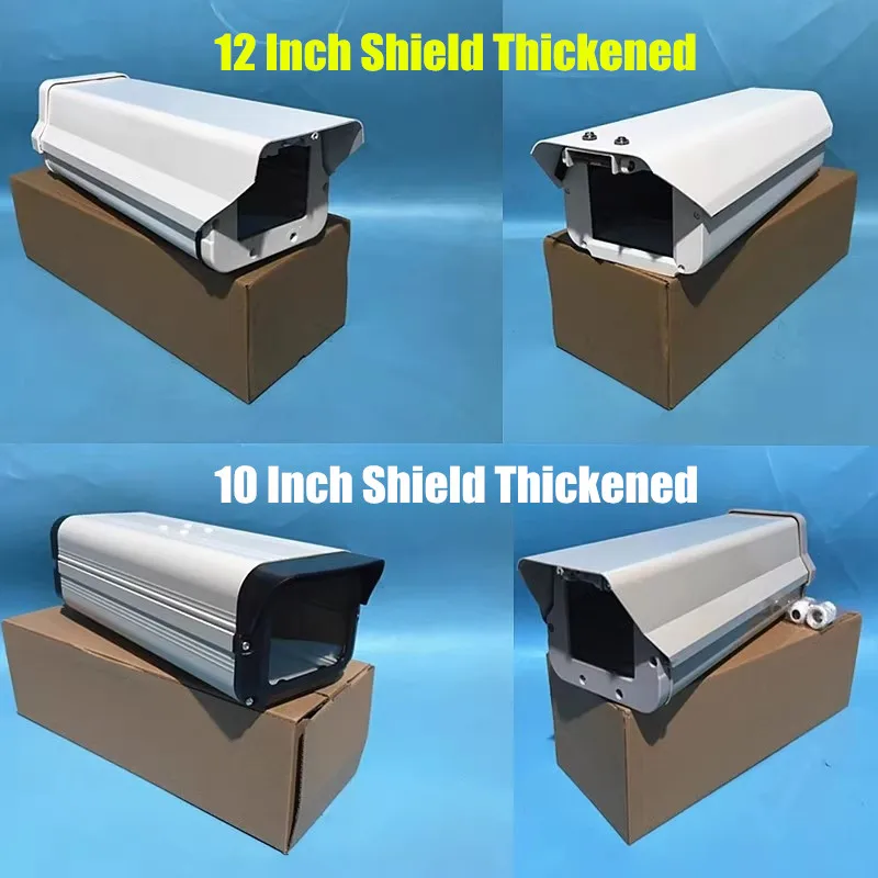 CCTV Camera Housing Aluminum Alloy Indoor Outdoor Waterproof Dustproof Shell Box 10inch/ 12inch Security Camera Enclosure Case