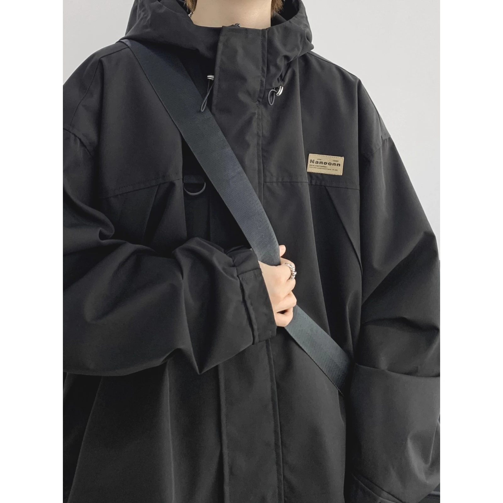 

Очень большое мужское джато 300 Pou American Ins Sle с капюшоном, свободный крой, осенний дизайн Haome, полиэстер Thiened