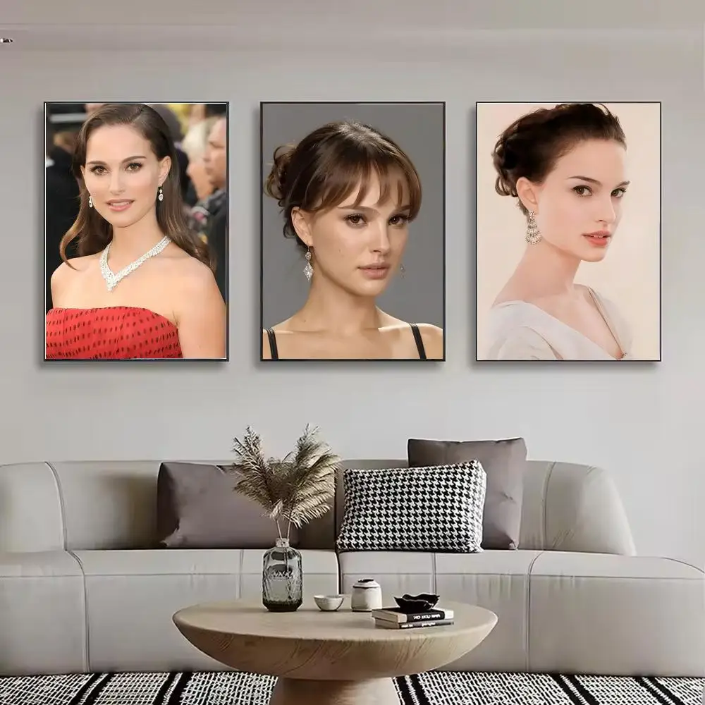 N-Natalie Portman Intellectual_Talent Painting Calligraphy Canvas Poster Wall Art for Bedroom Living Room Home Decor Gift