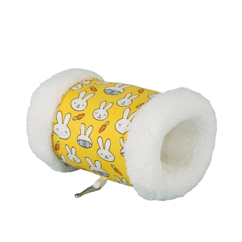 

Pet Sleeping Bed Super Soft Hamster Tunnel Thickened Warm Hamster Hammock Cozy Fluffy Hanging Tunnel Nest for Guinea Pig Mice
