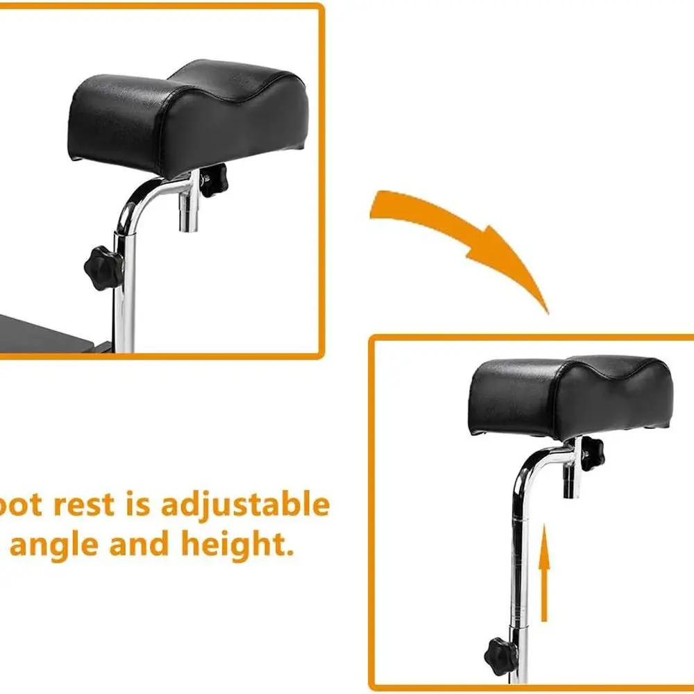 Pedicure Chair, Pedicure Station Unit with Hydraulic Seat & Foot Rest, Foot Spa Massage Station Nail Tech Furniture, Perfect for