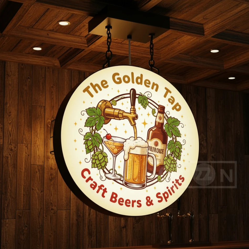 Custom Light Box - Personalized Bright LED Neon Logo Signage Metal & Acrylic Made for Home Ambience & Business Promotion Sign