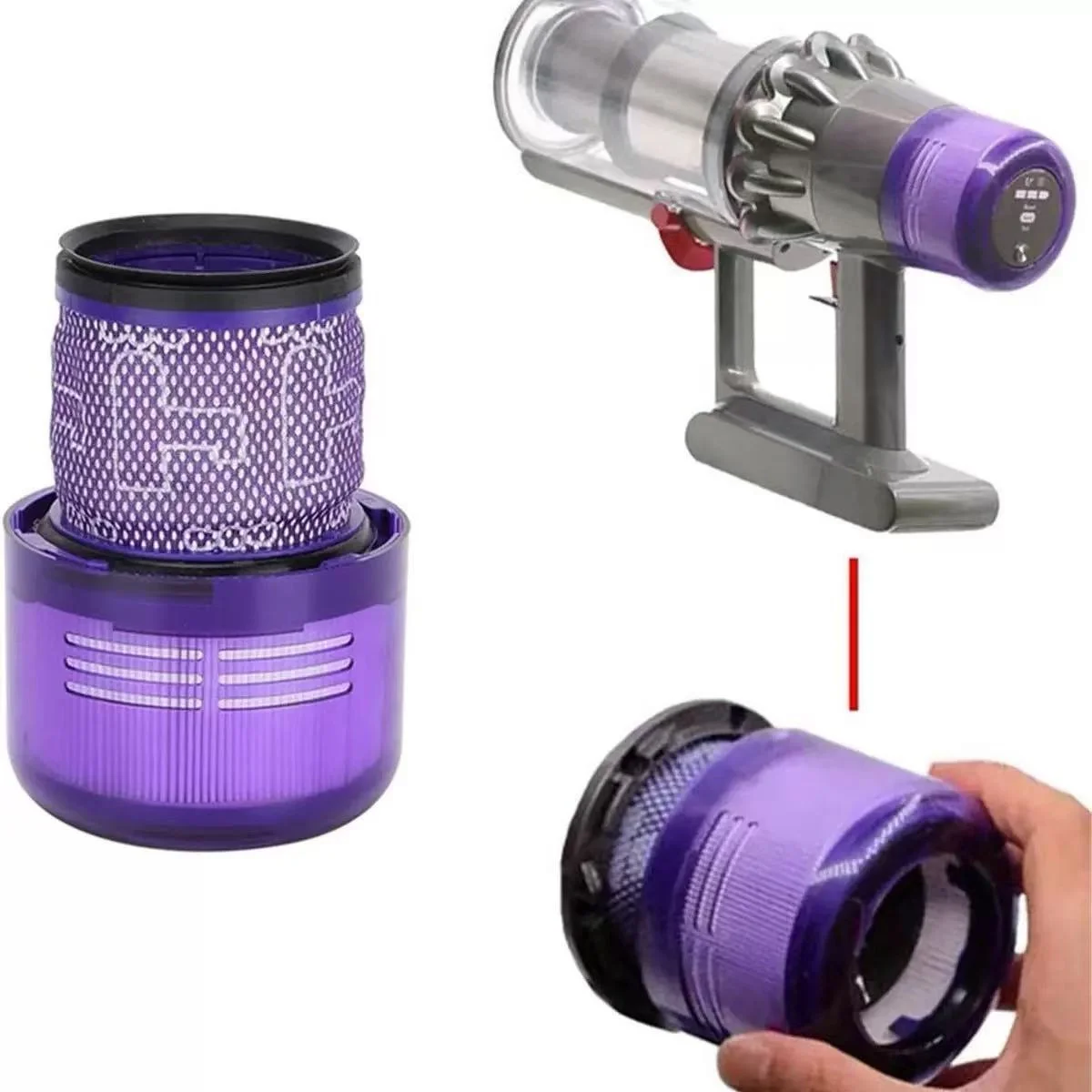 Подходит для Dyson V11 с крутящим моментом V11 Animal V15, обнаружение SV14, беспроводной пылесос и детали 970013 -02 Замена HEPA-фильтра pa