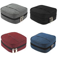 Mini Square Digital Storage Bag Adapter Power Data Cable Headphone Mouse Portable Waterproof Organizer Case Home Travel Pouch