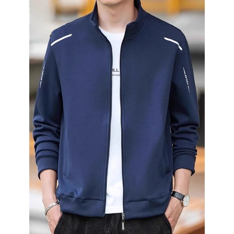 

Весенне-осеннее мужское повседневное пальто свободного кроя большого размера, высококачественное спортивное пальто с воротником-стойкой, молодежное пальто безвредного повседневного ношения...