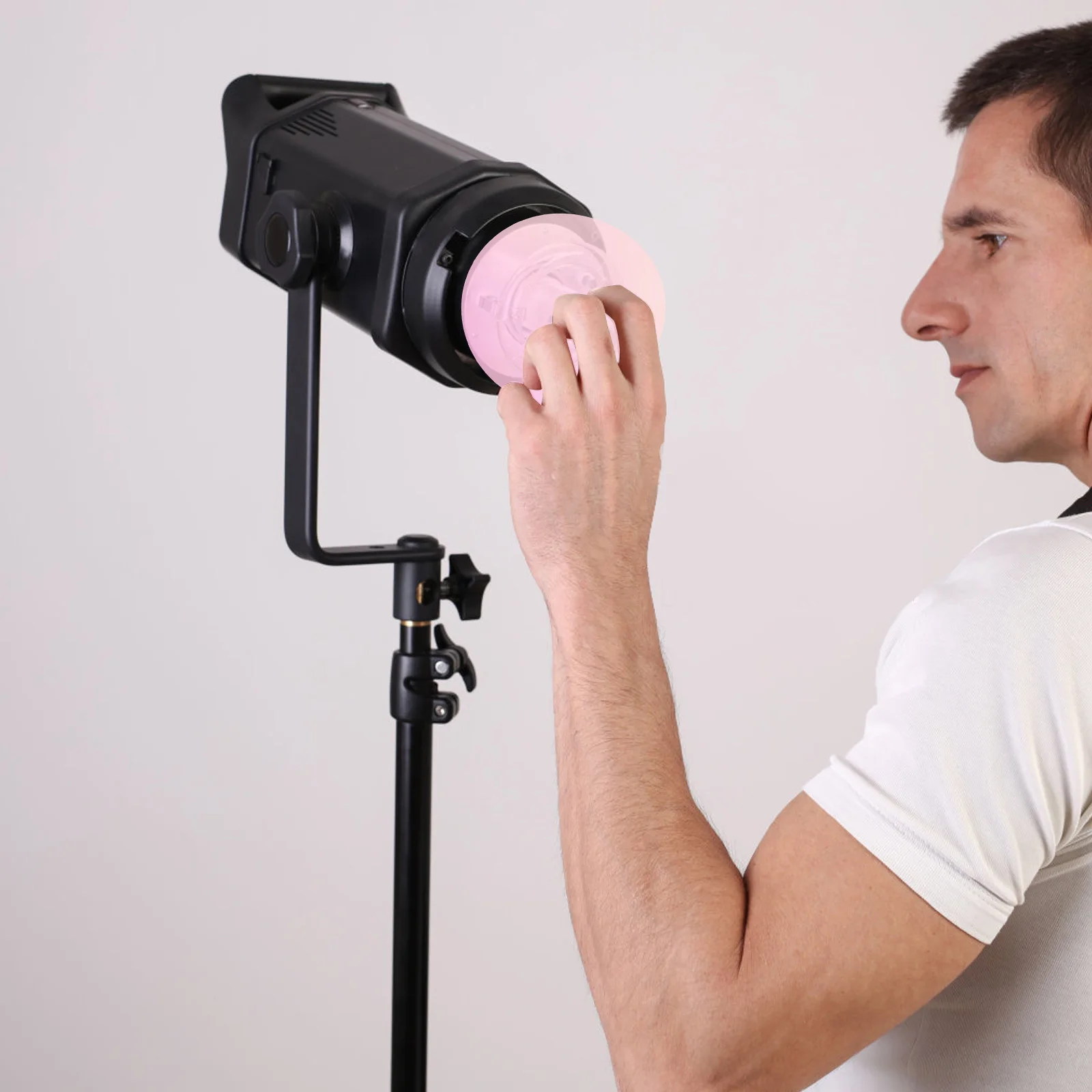 

10Pcs Transparent Lighting Color Film Sunset Atmosphere Dazzle Sheets 66Mm Size for Spot Light Color Correction Photo Gels