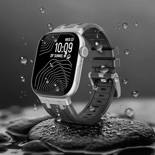 Imagen 2 del producto Bandas para Apple Watch Band Ultra 3/2 49mm 46mm 45mm 44mm 42mm correa de goma de silicona líquida para IWatch Series 11 10 9 8 7 6 SE 5