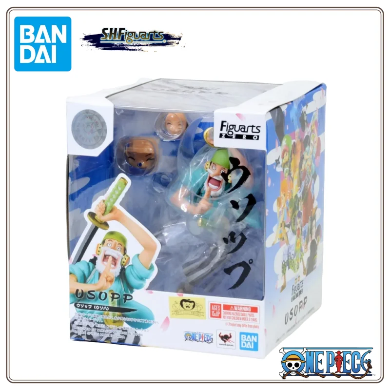 BANDAI Asli Figuarts ZERO Wano Negara Usopp One Piece Anime Aksi PVC Gambar Model Lengkap Usohachi