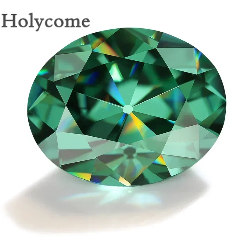 ホリカムモアッサナイト楕円形ルースストーン、ヨーロッパカット、シックな宝石、テストポジティブvv1、グラ証明書、複数の色、3x5x13x18mm