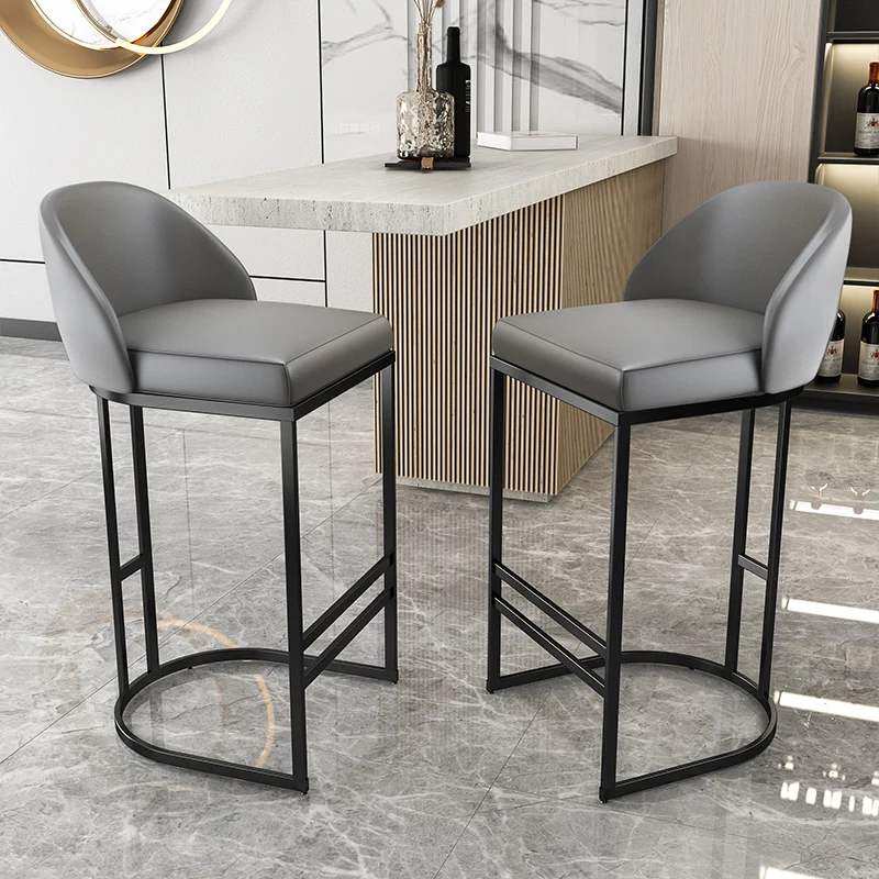 Bar Chair Modern Minimalist High Bar Stool Home Back Bar Chair Front Desk Chair