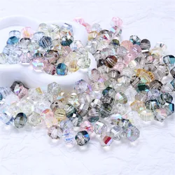 20pcs 8mm Austria Round Crystal Beads AB Color Faceted Glass Beads Loose Spacer Bead for Jewerly Making DIY Bracelet Necklace