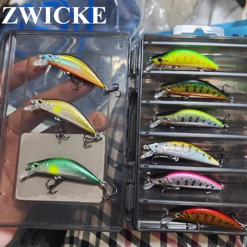 ZWICKE 50mm 4,5g ABS Venta caliente señuelos de trucha pesca hundimiento Minnow señuelo Eden 50S cebo duro pesca de agua dulce Twitch cebo señuelo