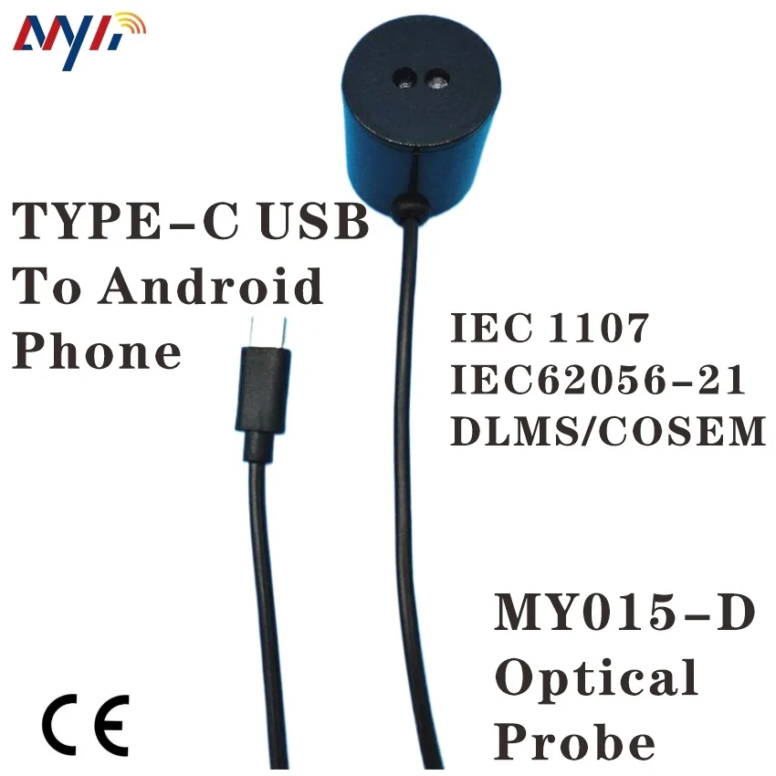 Android TYPE C USB OPTICAL PROBE IR SENSOR IEC1107 IEC62056-21 DLMS for kWh meter Gas meter Water Meter  Readout