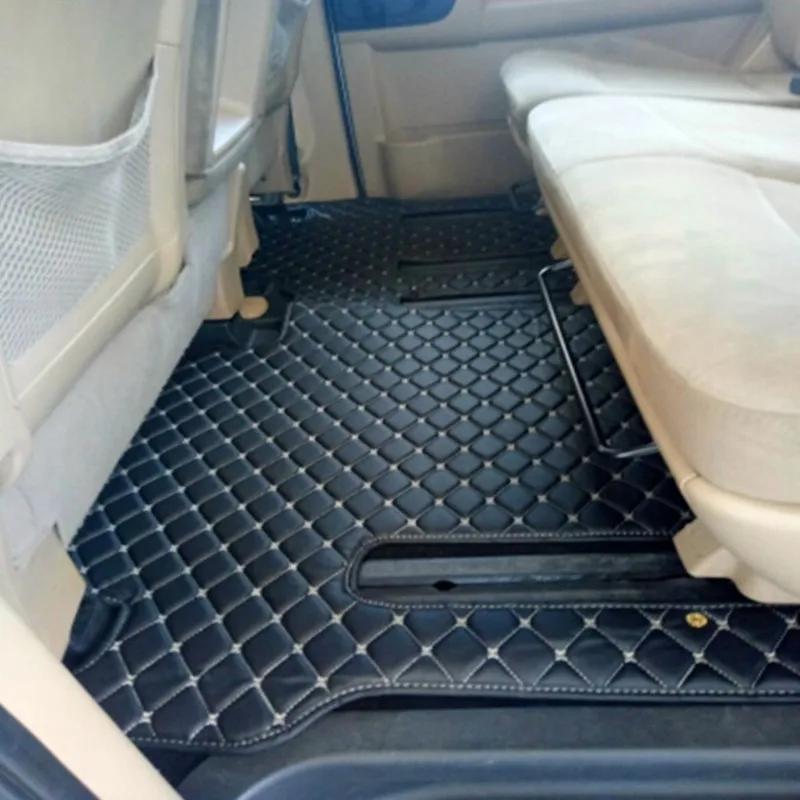 Custom full set car floor mats + trunk mat for Hyundai H1 8 9 seats 2021-2007 Good quality Rugs waterproof carpets for H-1 2014 view 5