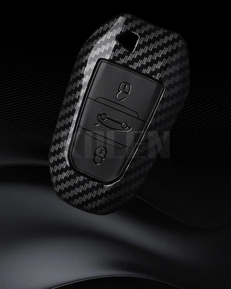 ABS Carbon Faser Auto Schlüssel Fall Abdeckung Für Peugeot 2008 3008 4008 5008 308 408 508 Citroen C1 C2 C4 C6 C3-XR Picasso Grand DS3 DS5 – Detail 3