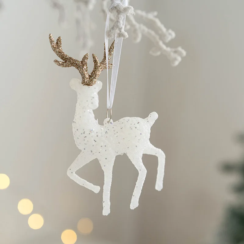 

Christmas Pendant Christmas Tree Ornaments Star Elk Xmas Hanging Pendants for Home Room Party Decor 2024 New Year Gift Accessory