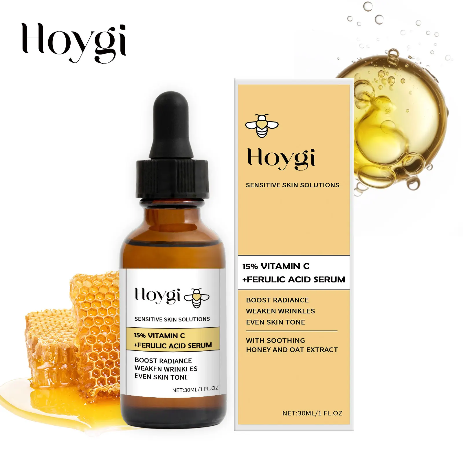 15% witaminy C + serum z kwasem ferulowym - zabieg rozjaśniający wrażliwą skórę - zwiększa blask, zmniejsza zmarszczki i wyrównuje koloryt skóry