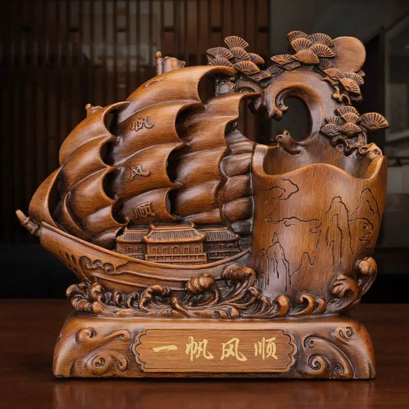 chinese-style-home-decorative-item-desk-decoration-opening-gift-teacher's-day-present-traditional-artisanal-pen-holder