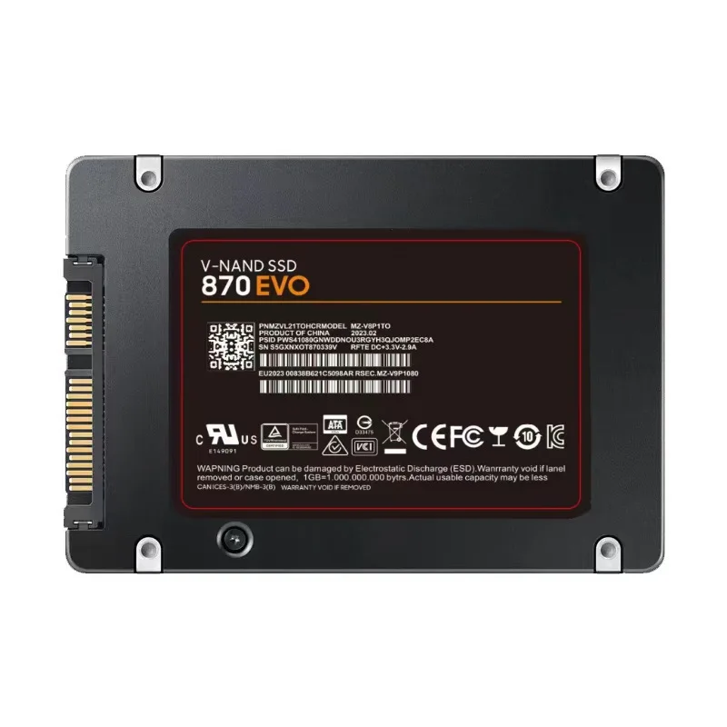 جديد 8 تيرا بايت 870 EVO 4 تيرا بايت 2 تيرا بايت 1 تيرا بايت محرك الأقراص الصلبة الداخلي القرص الصلب 2.5 بوصة Sata III SSD القرص الصلب لأجهزة الكمبيوتر المحمول PS4 PC سطح المكتب PS5
