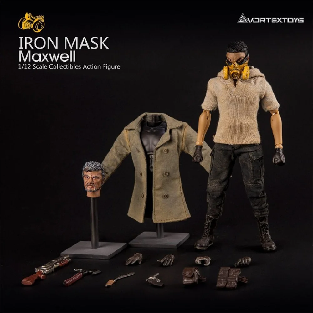 1/12th VortexToys V00010 Iron Mask Maxwell Double Head Full Set Action Figures For Fans Collectable