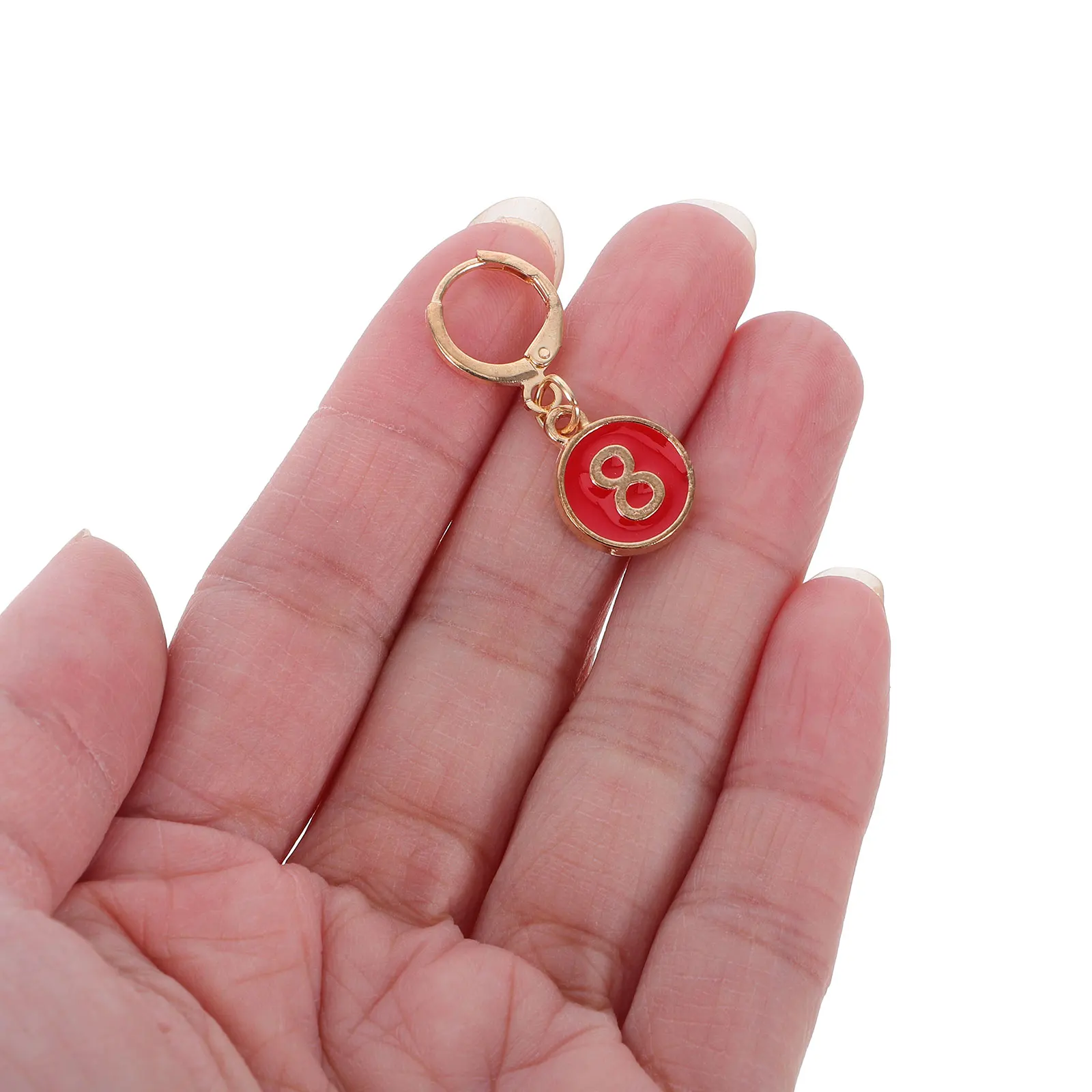 1 مجموعة من الحياكة صف عداد مرقمة غرزة علامات سبيكة الكروشيه عدادات أداة معدنية مستديرة صغيرة للحرف اليدوية الغزل #3