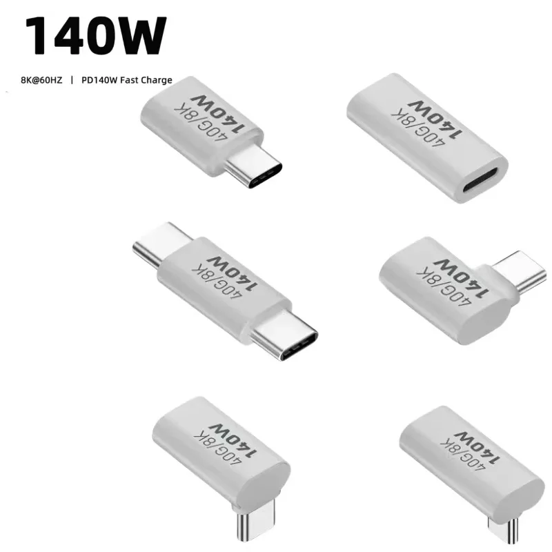 140 Вт, 40 Гбит/с, OTG-адаптер типа C, 90-градусный USB-адаптер USB3.1 для быстрой зарядки типа C для iPhone 15 Macbook