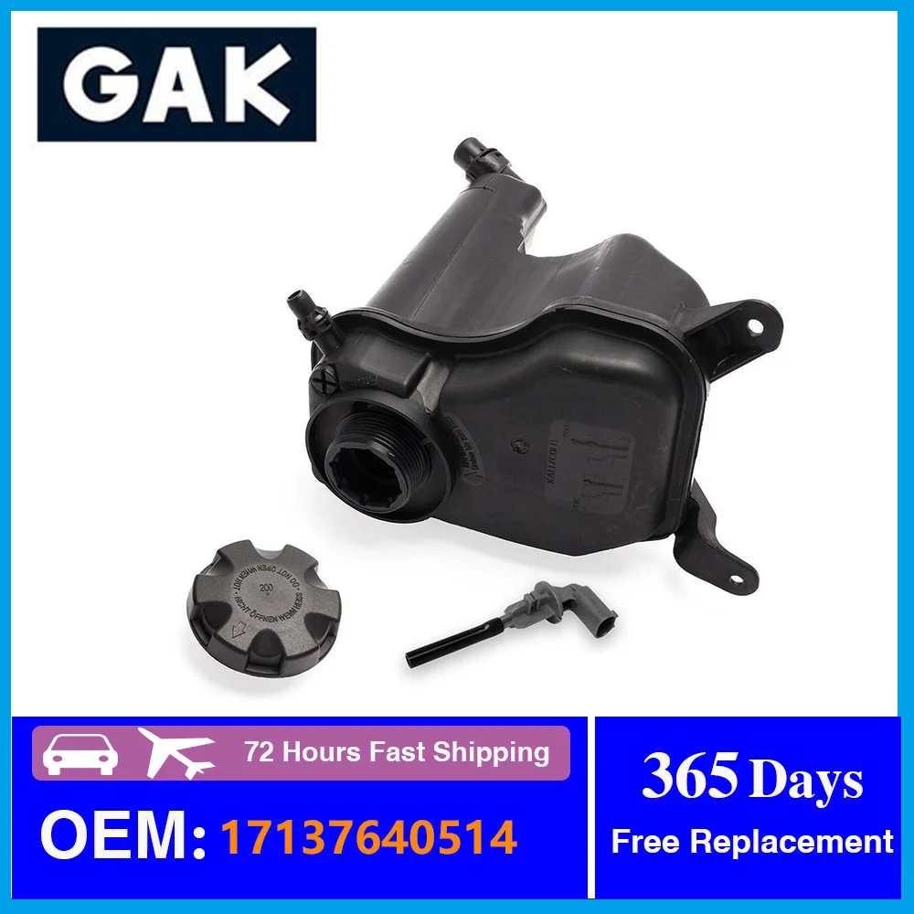 GAK Brand Coolant Expansion Tank 17137519368 17137567462 17137607482 17137640514 For BMW E90 E91 E92 E81 E93 E89 E84 E88 E82