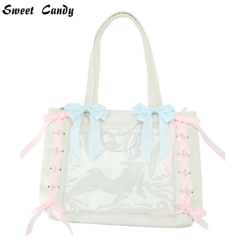 Busur Tas Ita Mewah, Kalung Mutiara Dapat Dilepas, Aksesori Tas Ita, Pita Panjang Penghargaan Pita, Simpul Gerbang Lolita